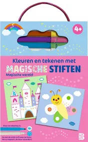 Omslag van Kleuren en tekenen met magische stiften: Magische wereld