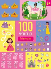 Omslag van 100 spelletjes: Prinsessen 6+