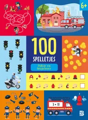 Omslag van 100 spelletjes: Politie en brandweer 6+