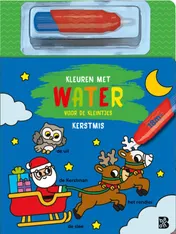 Omslag van Kleuren met water voor de kleintjes: Kerstmis