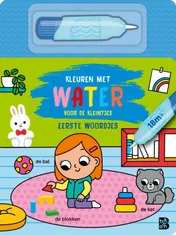 Omslag van Kleuren met water voor de kleintjes: Eerste woordjes