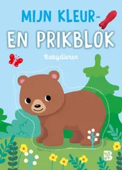 Omslag van Mijn kleur- en prikblok: Babydieren