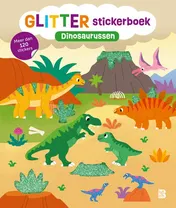 Omslag van Glitterstickerboek: Dinosaurussen