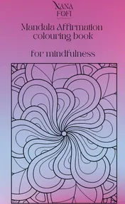 Omslag van Nana Fofi mandala affirmation colouring book