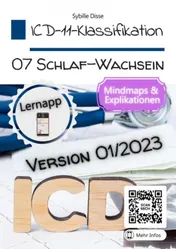 Omslag van ICD-11-Klassifikation 07: Schlaf-Wach-Störungen Version 01/2023