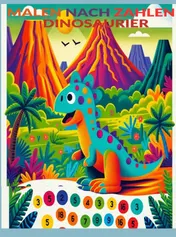 Omslag van Malen nach Zahlen - Dinosaurier