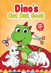 Omslag van Cutsie Animals - Dino's cut out book