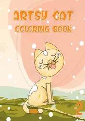 Omslag van Artsy cat coloring book