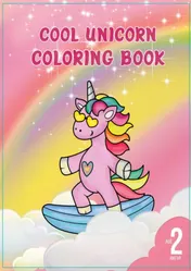Omslag van Cool Unicorn coloring book