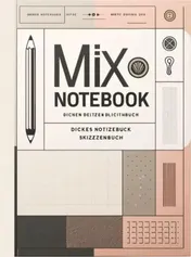 Omslag van Mix Notebook: Dickes Notizbuch Skizzenbuch
