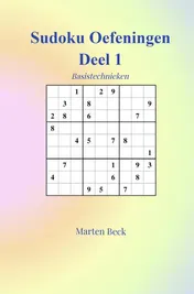 Omslag van Sudoku Oefeningen Deel 1