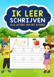 Omslag van Ik Leer Schrijven - Alle Letters van het Alfabet