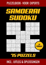 Omslag van Samoerai Sudoku - Puzzelboek voor Experts - 75 Puzzels