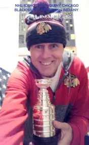 Omslag van NHL icehockey indiany Chicago Blackhawks sportying indiany