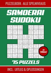 Omslag van Samoerai Sudoku - Puzzelboek met 75 Puzzels - Alle Spelniveaus