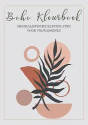 Omslag van Boho Kleurboek - Minimalistische Kleurplaten voor Volwassenen