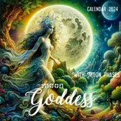 Omslag van Moon Goddess with Moon phases