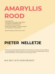 Omslag van AMARYLLIS ROOD