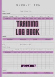 Omslag van Training log book