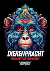Omslag van Kleurboek voor Volwassenen - Dierenpracht