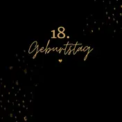 Omslag van 18. Geburtstag- Gästebuch Blanko