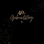 Omslag van 40. Geburtstag- Gästebuch Blanko