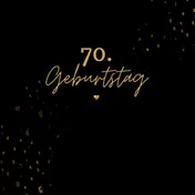 Omslag van 70. Geburtstag- Gästebuch Blanko