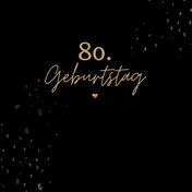 Omslag van 80. Geburtstag- Gästebuch Blanko