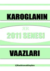 Omslag van Rasit Tuncanın 2011 Senesinde Yaptığı Tasavvufi Vaazlar