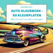 Omslag van Auto Kleurboek - 60 Kleurplaten
