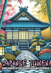 Omslag van Inkleurplaten voor Volwassenen - Japanse Tuinen