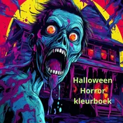 Omslag van Halloween horror kleurboek