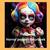 Omslag van Horror poppen kleurboek