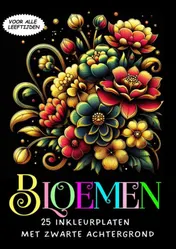 Omslag van Inkleurplaten voor Volwassenen - Bloemen