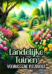 Omslag van Volwassene Kleurboek - Landelijke Tuinen
