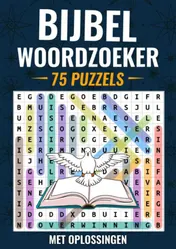 Omslag van Bijbel Woordzoeker - 75 Puzzels incl. Oplossingen