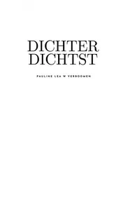 Omslag van Dichter Dichtst