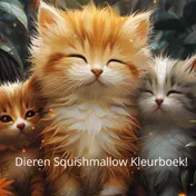 Omslag van Dieren Squishmallow Kleurboek