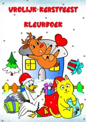 Omslag van Vrolijk Kerstfeest Kleurboek