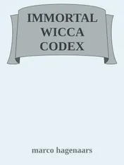 Omslag van immortal wicca codex