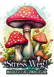 Omslag van Malbuch für Erwachsene - Stress Weg!