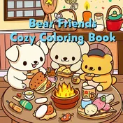 Omslag van Bear Friends - Cozy Coloring Book