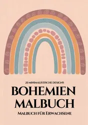 Omslag van Bohemien Malbuch für Erwachsene - 25 minimalistische Designs
