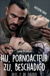 Omslag van Hij pornoacteur. Zij beschadigd.