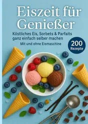 Omslag van Eiszeit für Genießer: 200 unwiderstehliche Eisrezepte für jede Jahreszeit