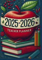Omslag van 2025-2026 Lehrerplaner: Der ultimative Organisator für Lehrkräfte