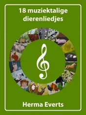 Omslag van 18 muziektalige dierenliedjes