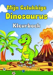 Omslag van Mijn Gelukkige Dinosaurus Kleurboek