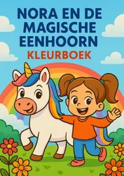 Omslag van Nora en de magische eenhoorn kleurboek