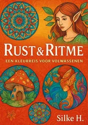 Omslag van rust & ritme- een kleurreis voor volwassenen
